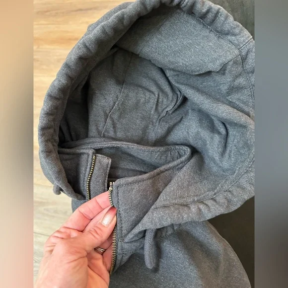 Carhartt Dark Gray Rain Defender Hoodie with Logo - Picture 8 of 12